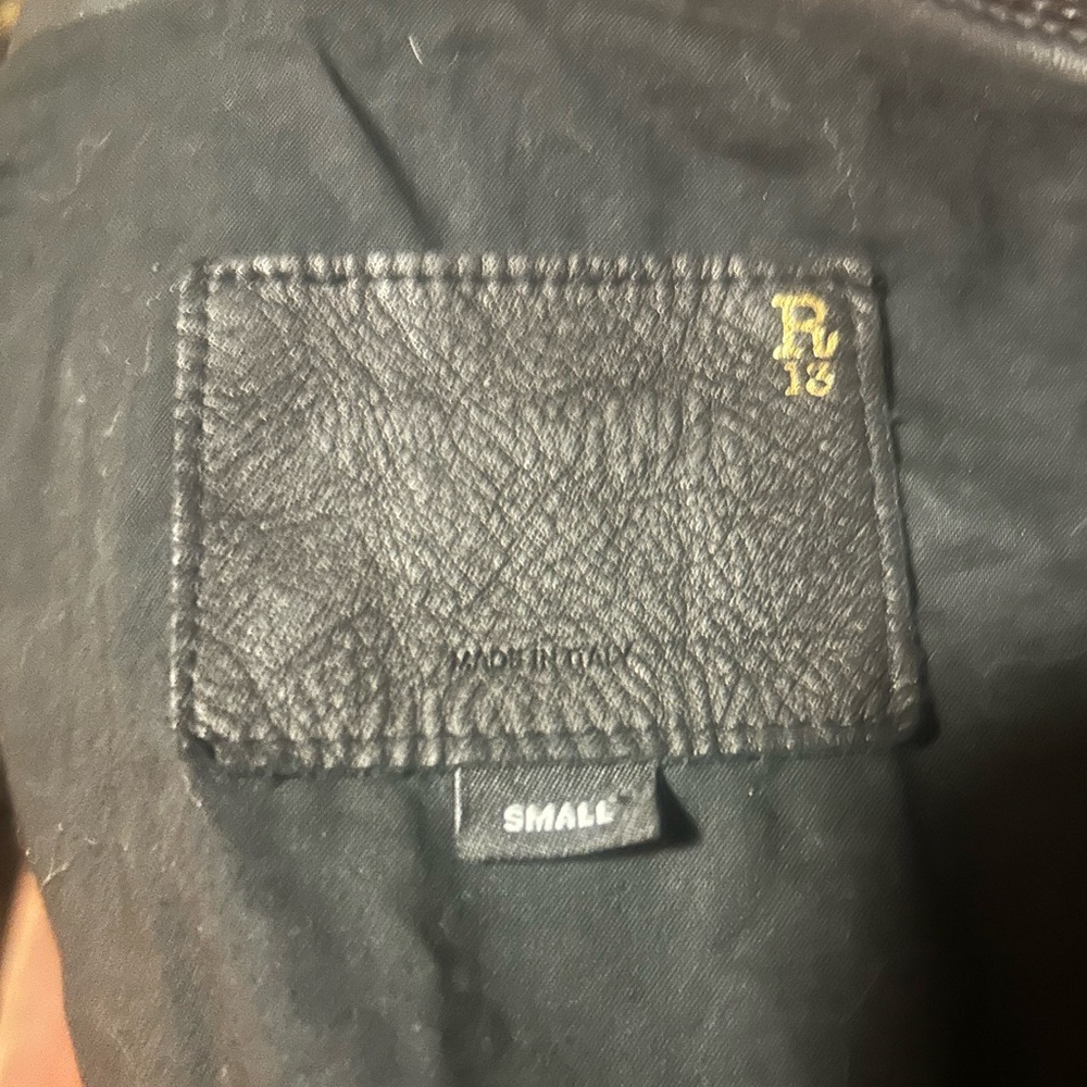 R13 Black Leather Jacket - Picture 8 of 8